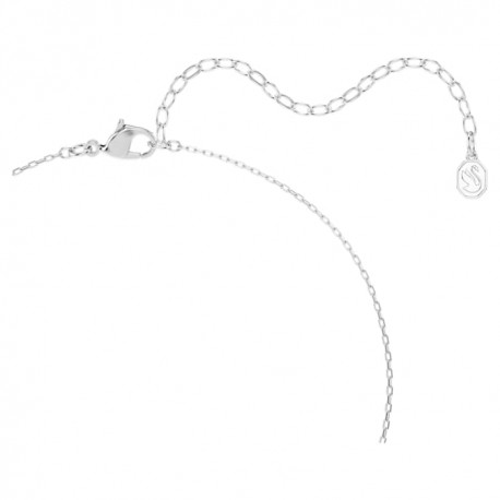 Swarovski Κολιέ Una Angelic, Πράσινο, Επιμετάλλωση ροδίου 5757785 