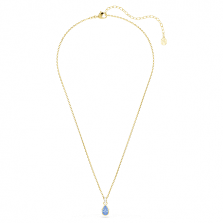 Swarovski Κολιέ Chroma Κοπή Pear, Μπλε, Φινίρισμα με χρυσό 18 καρατίων 5757786 