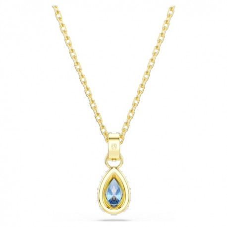 Swarovski Κολιέ Chroma Κοπή Pear, Μπλε, Φινίρισμα με χρυσό 18 καρατίων 5757786 