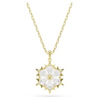 Swarovski Κολιέ Magic, Χιονονιφάδα, Λευκό, Φινίρισμα με χρυσό 18 καρατίων 5757788