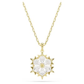 Swarovski Κολιέ Magic, Χιονονιφάδα, Λευκό, Φινίρισμα με χρυσό 18 καρατίων 5757788
