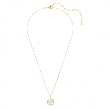 Swarovski Κολιέ Magic, Χιονονιφάδα, Λευκό, Φινίρισμα με χρυσό 18 καρατίων 5757788 