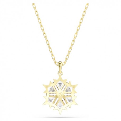Swarovski Κολιέ Magic, Χιονονιφάδα, Λευκό, Φινίρισμα με χρυσό 18 καρατίων 5757788 