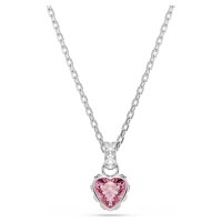 Swarovski Κολιέ Chroma Μείξη κοπών, Ροζ, Επιμετάλλωση ροδίου 5757789