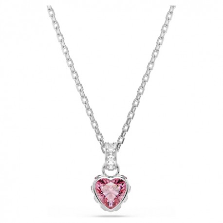 Swarovski Κολιέ Chroma Μείξη κοπών, Ροζ, Επιμετάλλωση ροδίου 5757789 