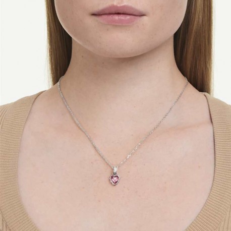 Swarovski Κολιέ Chroma Μείξη κοπών, Ροζ, Επιμετάλλωση ροδίου 5757789 