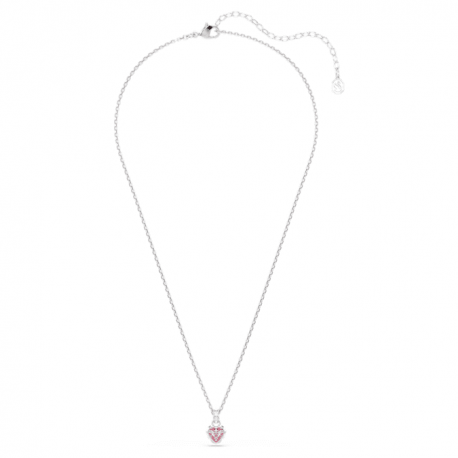 Swarovski Κολιέ Chroma Μείξη κοπών, Ροζ, Επιμετάλλωση ροδίου 5757789 