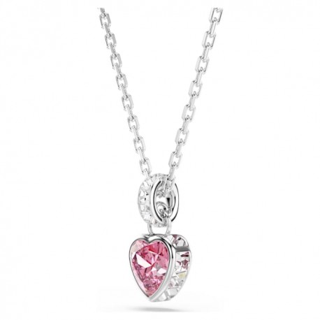 Swarovski Κολιέ Chroma Μείξη κοπών, Ροζ, Επιμετάλλωση ροδίου 5757789 