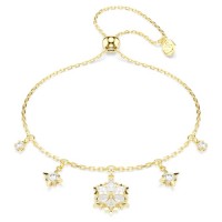 Swarovski Βραχιόλι Magic Μείξη κοπών, Χιονονιφάδα, Λευκό, Φινίρισμα με χρυσό 18 καρατίων 5757800