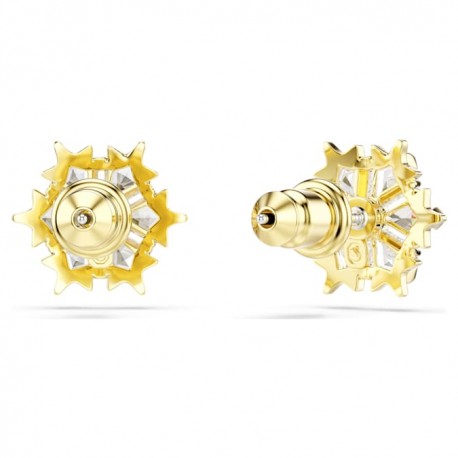 Swarovski Σκουλαρίκια Magic Μείξη κοπών, Χιονονιφάδα, Λευκά, Φινίρισμα με χρυσό 18 καρατίων 5757816 