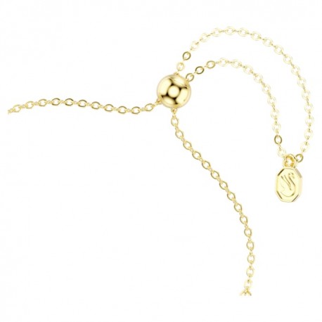 Swarovski Βραχιόλι Imber Στρογγυλή κοπή, Μπλε, Φινίρισμα με χρυσό 18 καρατίων 5757824 