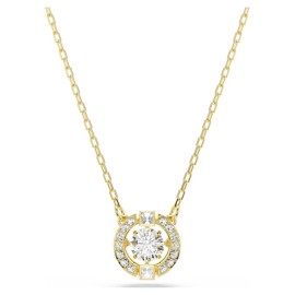 Swarovski Κολιέ Una Angelic, Λευκό, Φινίρισμα με χρυσό 18 καρατίων 5758061
