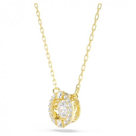 Swarovski Κολιέ Una Angelic, Λευκό, Φινίρισμα με χρυσό 18 καρατίων 5758061 