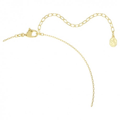 Swarovski Κολιέ Una Angelic, Λευκό, Φινίρισμα με χρυσό 18 καρατίων 5758061 