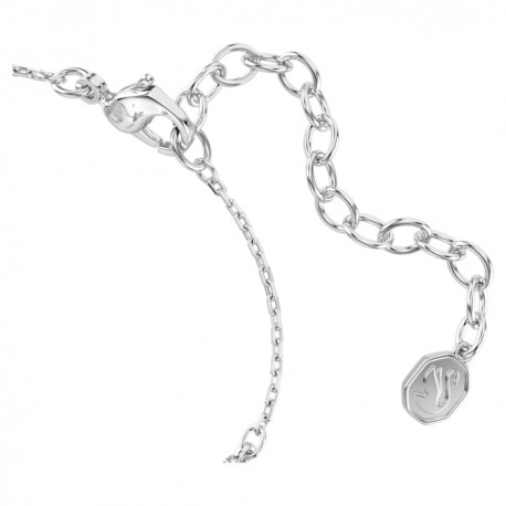 Swarovski Βραχιόλι Swan Μείξη κοπών, Κύκνος, Λευκό, Επιμετάλλωση ροδίου 5758682 