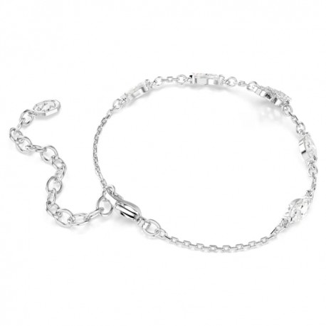 Swarovski Βραχιόλι Swan Μείξη κοπών, Κύκνος, Λευκό, Επιμετάλλωση ροδίου 5758682 