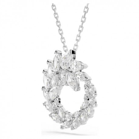 Swarovski Κολιέ Mesmera Κοπή Marquise, Λευκό, Επιμετάλλωση ροδίου 5759837 