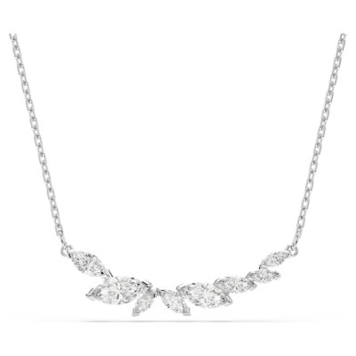 Swarovski Κολιέ Mesmera Κοπή Marquise, Λευκό, Επιμετάλλωση ροδίου 5759838