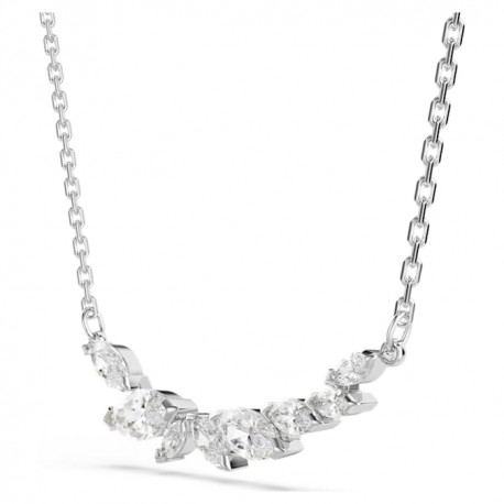 Swarovski Κολιέ Mesmera Κοπή Marquise, Λευκό, Επιμετάλλωση ροδίου 5759838 