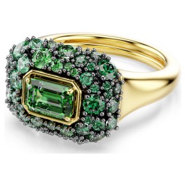 Swarovski Δαχτυλίδι κοκτέιλ Sublima Οκταγωνική κοπή, Πράσινο, Φινίρισμα με χρυσό 18 καρατίων 5759920