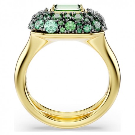 Swarovski Δαχτυλίδι κοκτέιλ Sublima Οκταγωνική κοπή, Πράσινο, Φινίρισμα με χρυσό 18 καρατίων 5759920 