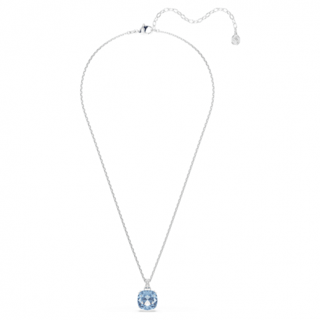 Swarovski Κολιέ Millenia Κοπή cushion, Μπλε, Επιμετάλλωση ροδίου 5760057 