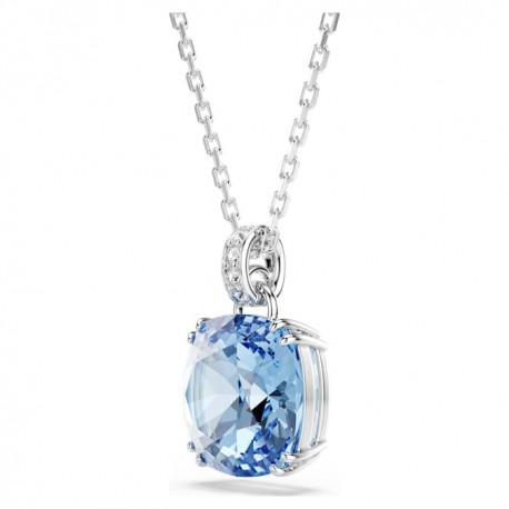 Swarovski Κολιέ Millenia Κοπή cushion, Μπλε, Επιμετάλλωση ροδίου 5760057 