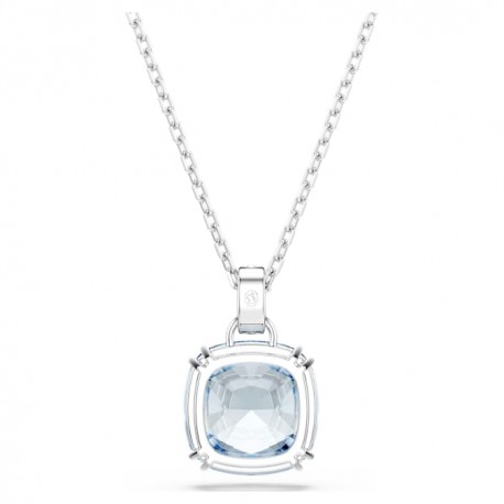 Swarovski Κολιέ Millenia Κοπή cushion, Μπλε, Επιμετάλλωση ροδίου 5760057 