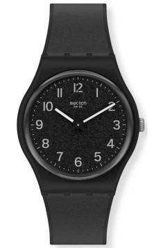 SWATCH Lico-Gum Black Silicone Strap GB326