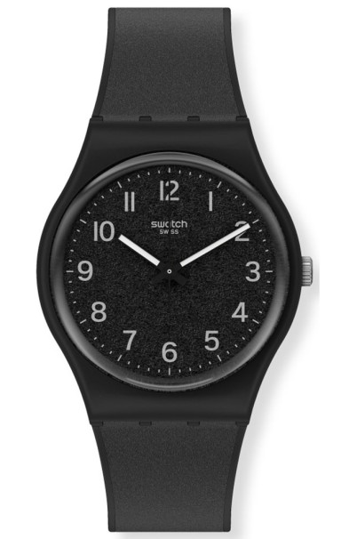 SWATCH Lico-Gum Black Silicone Strap GB326 