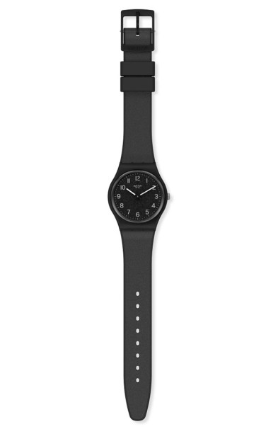 SWATCH Lico-Gum Black Silicone Strap GB326 