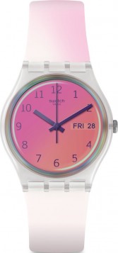 SWATCH Ultrafushia Two Tone Silicone Strap GE719