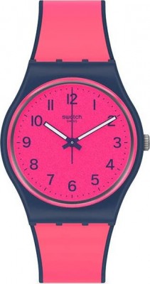 SWATCH Pink Gum Pink Rubber Strap GN264