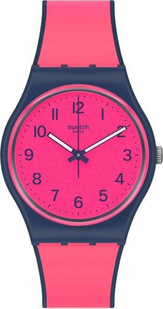SWATCH Pink Gum Pink Rubber Strap GN264 