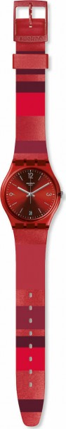 SWATCH Ruberalda Red Rubber Strap GR406 