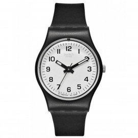 SWATCH Something New Black Rubber Strap LB153