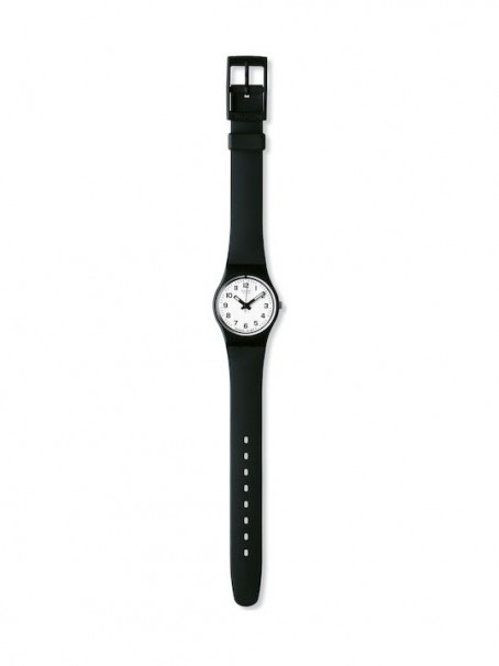 SWATCH Something New Black Rubber Strap LB153 