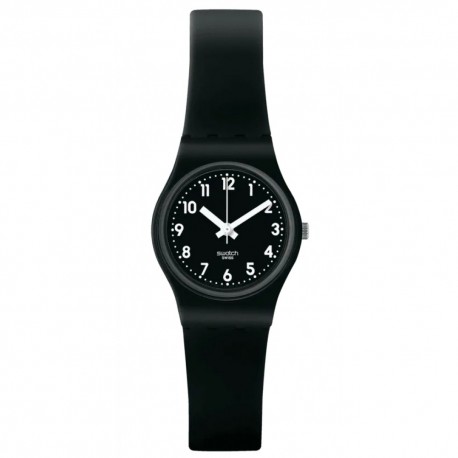 LADY BLACK SINGLE Black Rubber Strap LB170E 
