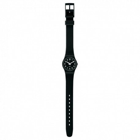 LADY BLACK SINGLE Black Rubber Strap LB170E 