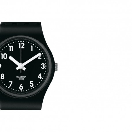 LADY BLACK SINGLE Black Rubber Strap LB170E 