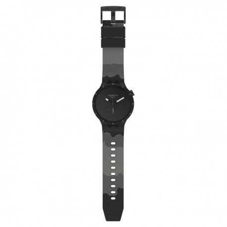 SWATCH BIOCERAMIC Lost In The Cave Black Rubber Strap SB03B110 