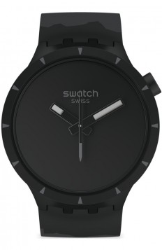 SWATCH BIOCERAMIC Lost In The Cave Black Rubber Strap SB03B110