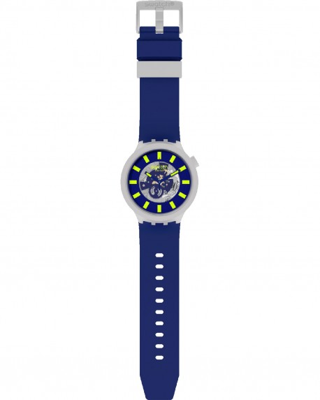 SWATCH Big Bold Limy Blue Bio-Sourced Material Strap SB03M103 