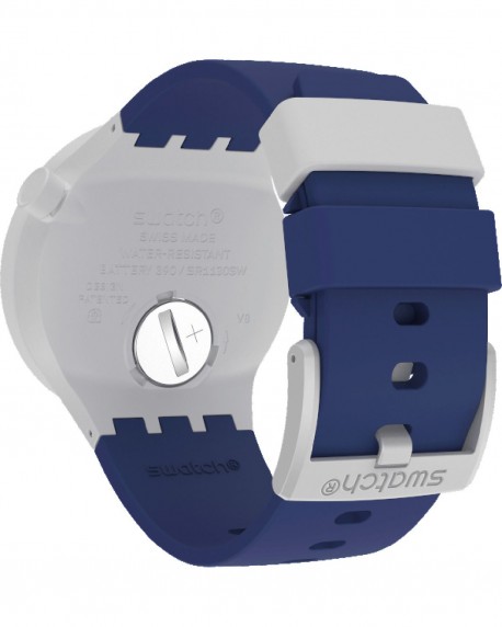 SWATCH Big Bold Limy Blue Bio-Sourced Material Strap SB03M103 