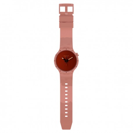 SWATCH BIOCERAMIC Lost In The Canyon Red Rubber Strap SB03R100 
