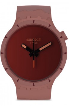 SWATCH BIOCERAMIC Lost In The Canyon Red Rubber Strap SB03R100