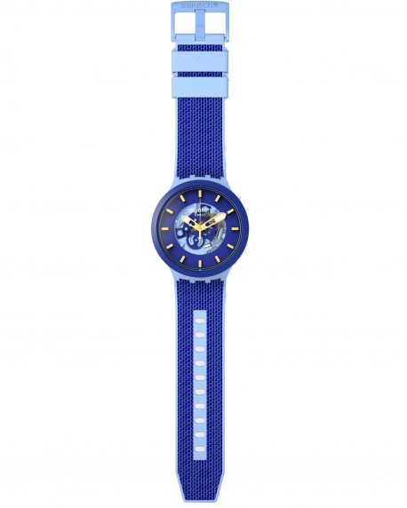 SWATCH Big Bold Bouncing Blue Silicone Strap SB05N105 