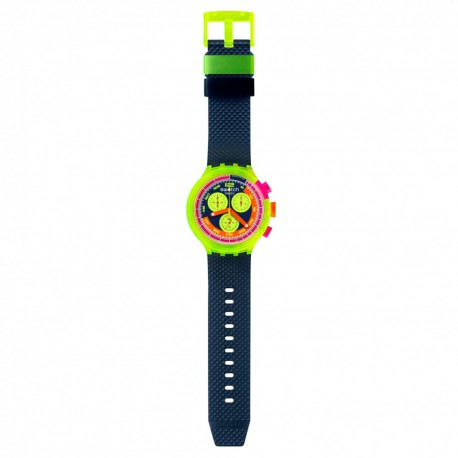 SWATCH NEON TO THE MAX Blue Biosourced Rubber Strap SB06J100 
