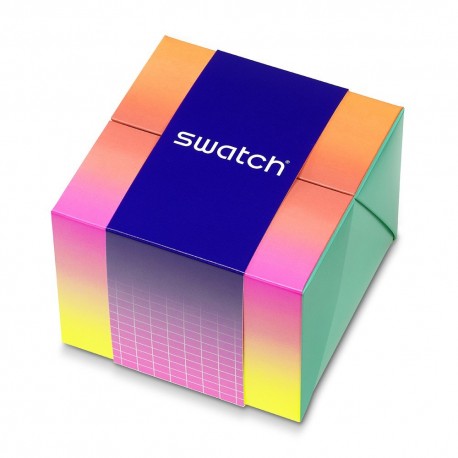 SWATCH NEON TO THE MAX Blue Biosourced Rubber Strap SB06J100 
