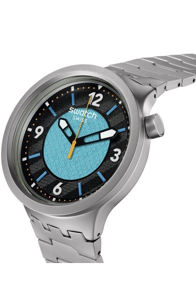 SWATCH Power Of Nature Frostbloom Silver Stainless Steel Bracelet SB07S116G 